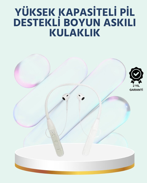 Hızlı Bağlantı ve Güçlü Ses Kalitesi Bluetooth Kulaklık - MZUIRG5066-9574