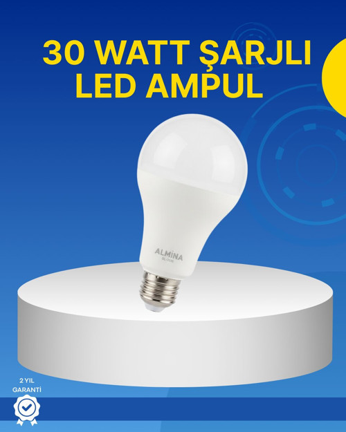 Ev ve İş Yeri İçin Şarjlı LED Ampul - MZUIRG2747-4859
