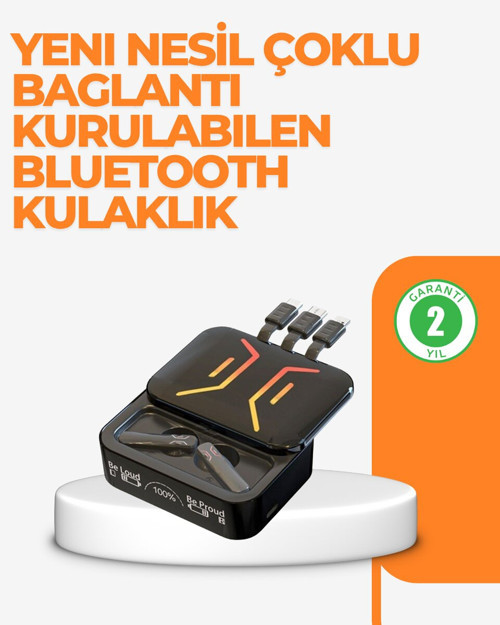 Şarj Kutulu Bluetooth Kulaklık – 2 Saatte Tam Şarj - MZUIRG8364-8104