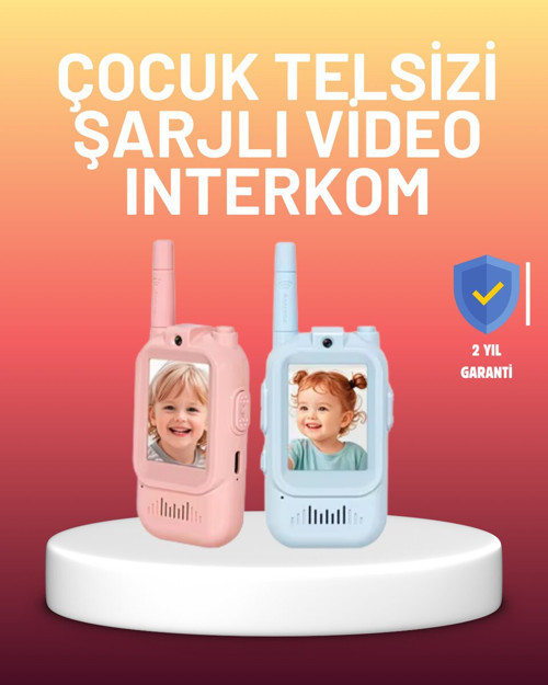 Ekranlı Walkie Talkie Oyuncağı Ses ve Görüntü Destekli - MZUIRG5437-4517