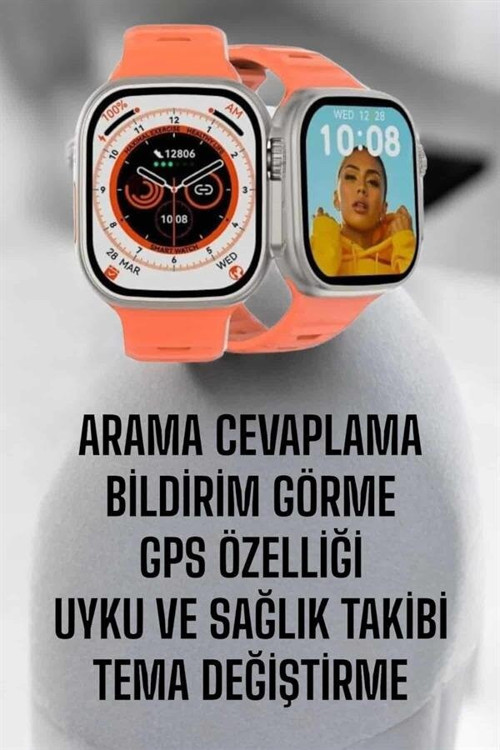 Akıllı Saat GPS Sağlık Ve Uyku Takibi Arama Cevaplayan Bluetooth Bağlantılı - MZUIRG6404-196