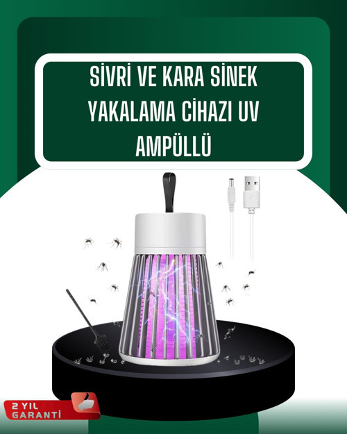 Kamp ve Bahçe İçin Şarjlı Böcek Kovucu Lamba - MZUIRG6573-3656