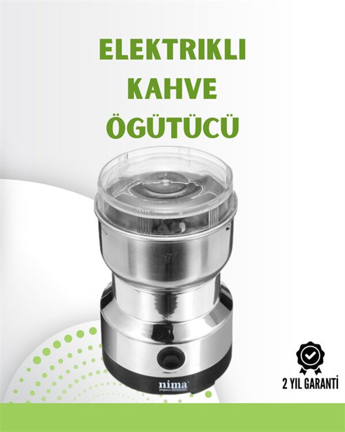 Kahve ve Baharat Değirmeni | Kompakt Hafif Hızlı Öğütme Şeffaf Kapaklı Kolay - MZUIRG6946-8