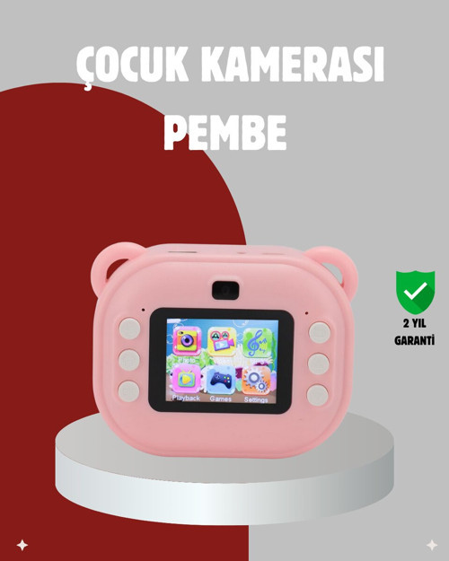 Anında Baskı Özellikli Çocuk Kamerası – 24MP HD Çift Lens 32GB Hafıza ve Oy - MZUIRG8468-5