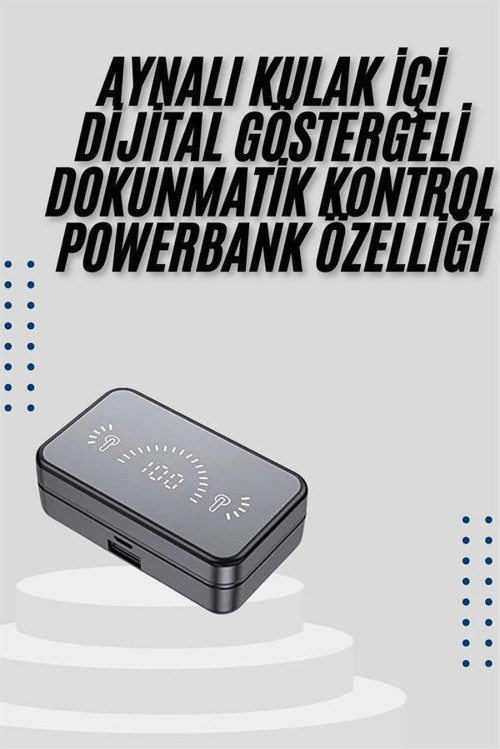 İos Android Uyumlu Bluetooth Kulaklık Kablosuz Kulaklık Yüksek Basslı - MZUIRG3317-7701