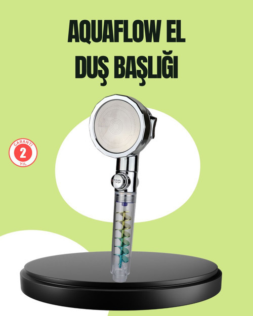 Basınçlı El Duşu Başlığı – Döner Pervaneli Göz Kamaştıran Yağmur Etki - MZUIRG8175-3