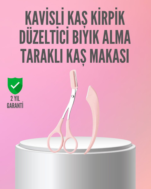 Kaş ve Kirpik Şekillendirme İçin Yüz Bakım Makası - MZUIRG5087-6153