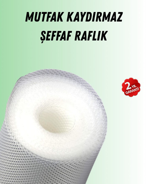 Şeffaf mutfak raflığı ve çekmece kaplaması kaydırmaz pvc - MZUIRG5031-4048