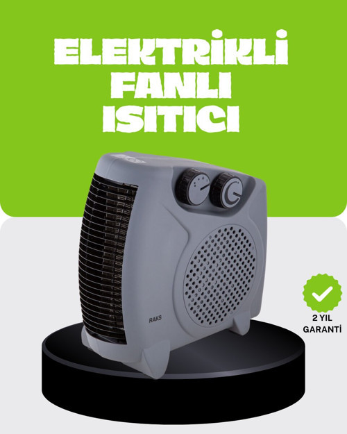 Güvenli Elektrikli Fanlı Isıtıcı Termostatlı Hızlı Isıtma - MZUIRG5703-9430
