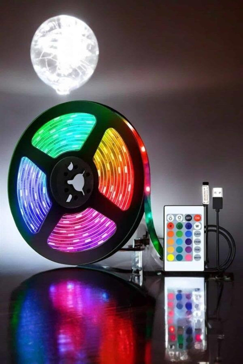 Smart Şerit Led TV Arkası Renkli Kumandalı 10 Metre - MZUIRG8566-5098