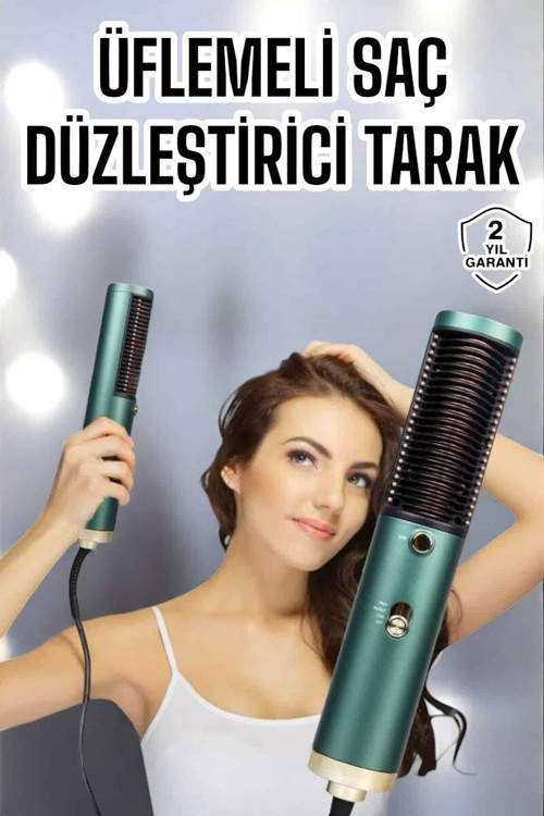 Fön Tarak Saç Düzleştirici Üflemeli Fön Makinesi Sıkı Dişli Taşınabilir - MZUIRG6704-388