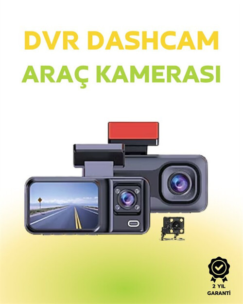 1080p Ön 720p Arka ve İç Kamera ile %100 Kapsama – Gece Görüşlü Araç Kamer - MZUIRG4340-5