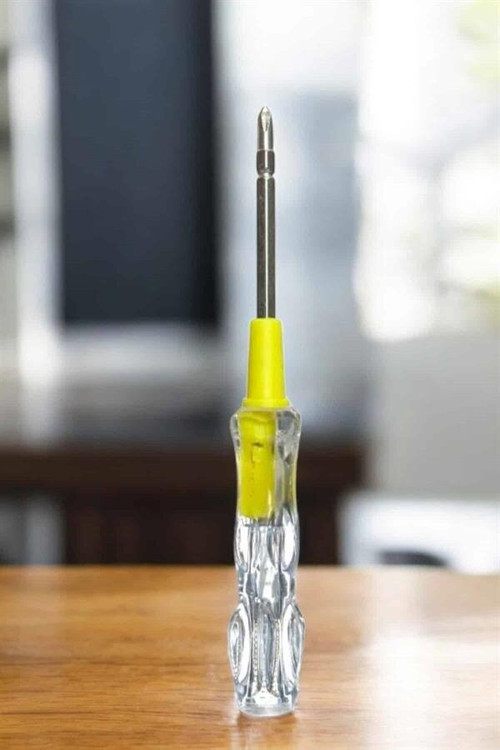 Test Cihazı Kontrol Kalemi Çift Başlıklı Şeffaf Elektrik Testi - MZUIRG9435-5601
