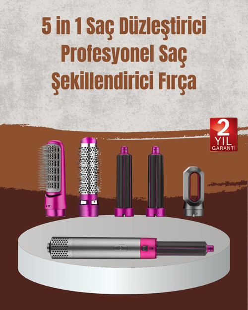 Hızlı Kurutma ve Bukle Yapma Özellikli Saç Şekillendirme Cihazı - MZUIRG2436-7822