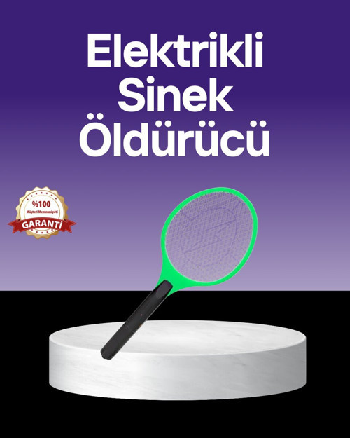 Çocuk ve Evcil Hayvan Dostu Elektrikli Sinek Raketi | Güvenli Kullanım - MZUIRG2892-2589