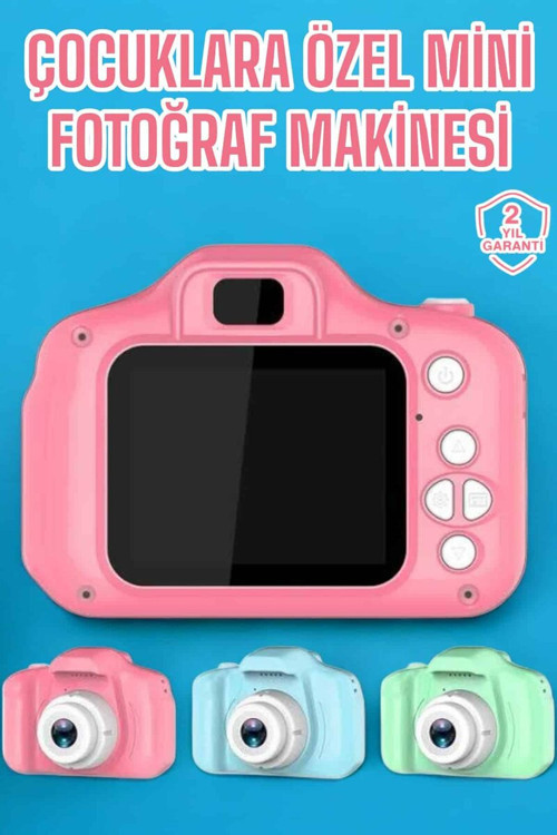 Çocuk Kamerası Dijital 1080P HD Kaliteli Mini Fotoğraf Makinesi Profesyonel - MZUIRG4434-9039