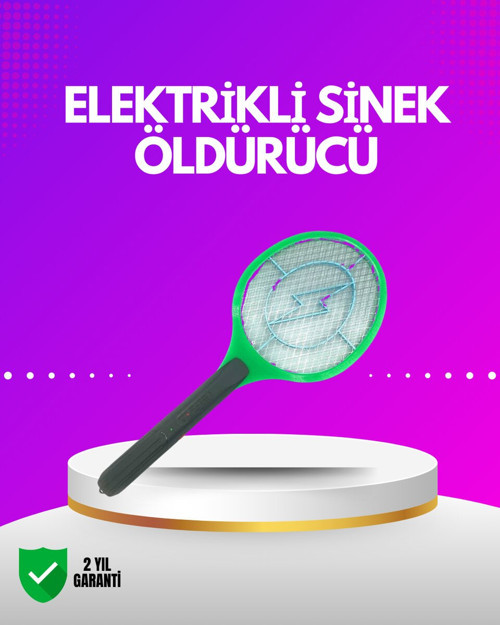 İç ve Dış Mekan Elektrikli Sinek Öldürücü | Hafif ve Ergonomik Tasarım - MZUIRG7805-5061