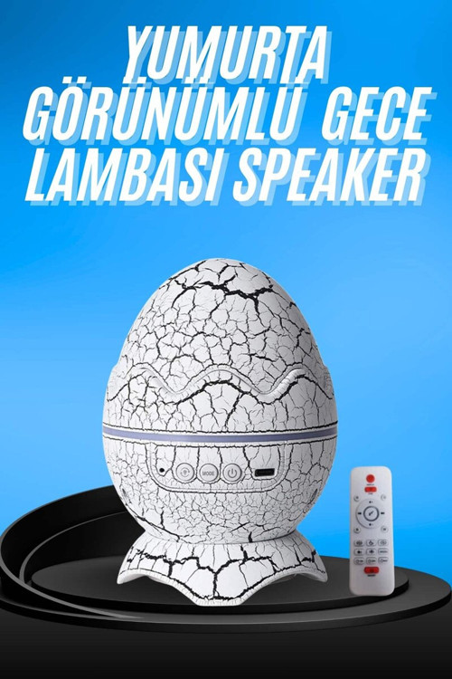 Gece Lambası Yumurta Işık Speaker Yeni Nesil Dinozor Yumurtası Görünümlü - MZUIRG9840-7151