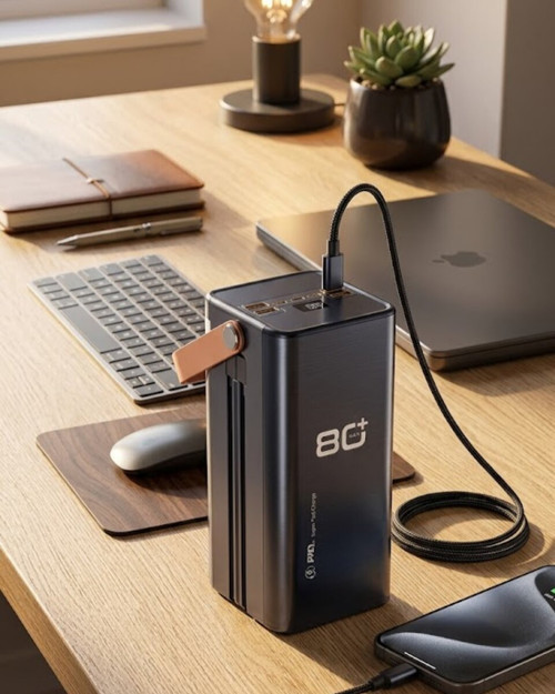 Yüksek Kapasiteli Powerbank 80000 mAh Hızlı Şarj Özellikli Çok Portlu Taşına - MZUIRG6374-6