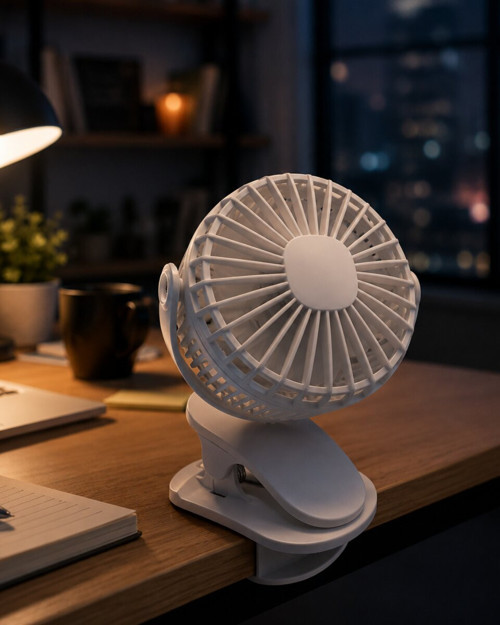 Çalışma Masası ve Yatak Başlığı İçin Klipsli Mini Fan - MZUIRG3028-8502