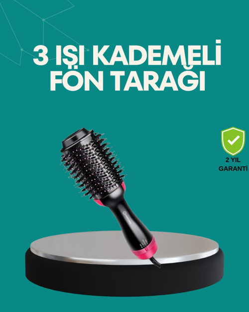 Kurutmalı Saç Şekillendirici Fönlü Fırça 1200 Watt Güç - MZUIRG6800-8323
