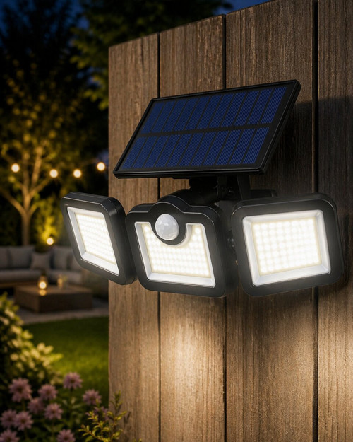 Hareket Sensörlü Solar Bahçe Lambası Güçlü LED Duvar Projektörü - MZUIRG2962-7842
