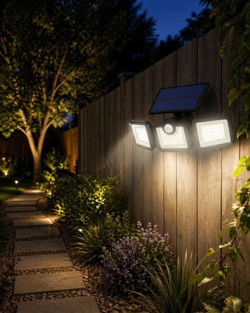 Solar LED Projektör Sensörlü Dış Mekan Güvenlik Lambası - MZUIRG9589-2226