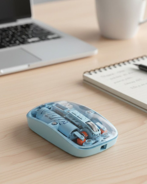 Mavi Kablosuz Mouse Bluetooth ve USB Çift Mod Bağlantılı - MZUIRG5800-8450
