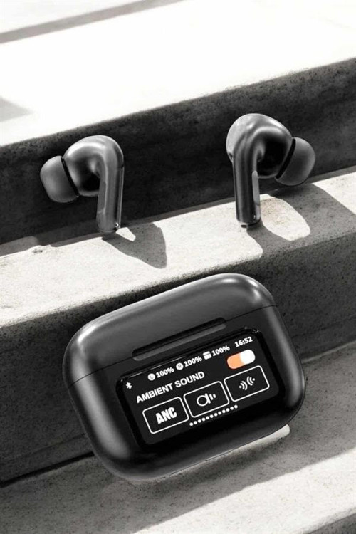 Kablosuz Bluetooth Kulaklık Ekranlı Uzun Şarj Süreli ANC Destekli - MZUIRG2202-4903