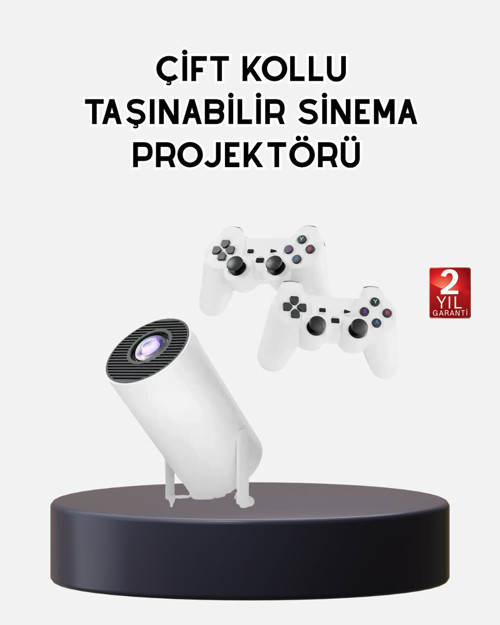 Kablosuz Projeksiyon Cihazı 4K Destekli HDMI USB Oyun Uyumlu - MZUIRG2239-8451