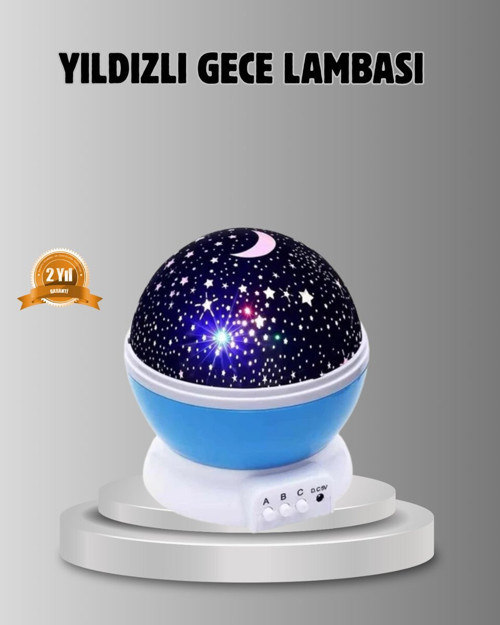 Çocuk Gece Lambası 6 Modlu Renkli LED Enerji Tasarruflu Masal Işığı - MZUIRG9438-3460