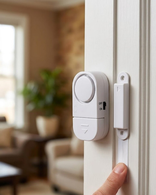 Kapı Alarmı Pencere Sensörü 90 dB Sesli Güvenlik Sistemi Kolay Montajlı - MZUIRG4442-4042
