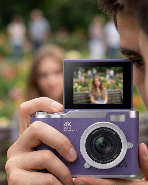 4K Kompakt Kamera 48 MP Autofocus Flash Özellikli Vlog Kamera - MZUIRG2350-4561