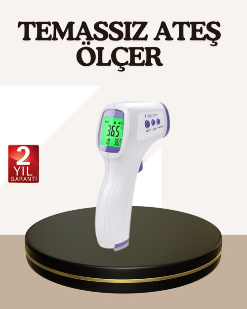 Kızılötesi Alından Temassız Ateş Ölçer Akıllı Sesli Uyarı - MZUIRG8758-1211