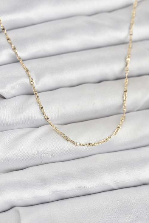 CM 14K Gold Renk Gemici Zincir Model 60 cm Kadın Kolye 5886 - MZUIRG6668-9005