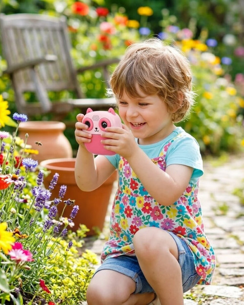 Çocuklar İçin Baskılı Mini Kamera 6 Kalem 5 Kağıt Rulosu Hediyeli Eğlenceli - MZUIRG6835-6