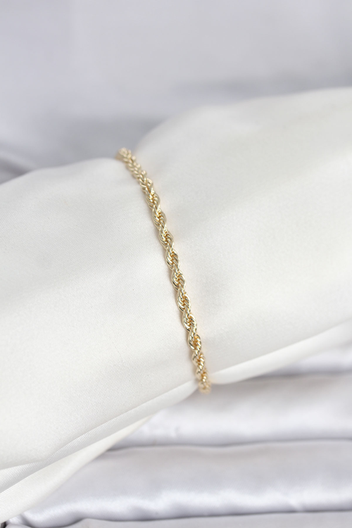 CM 14K Gold Renk Burgu Model Kadın Bileklik 5886 - MZUIRG8188-8199