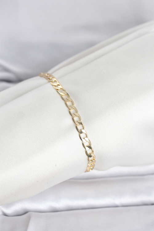 CM 14K Gold Renk Halka Zincir Model Kadın Bileklik 5886 - MZUIRG9036-1223