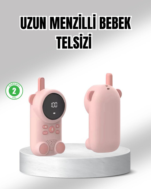 Uzun Menzilli Bebek Telsizi 1-3 Km Çekim 22 Kanal LCD Ekran VOX Şarjlı - MZUIRG2249-6086