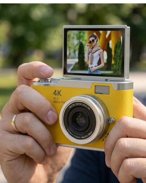 Profesyonel Çekim İçin 48 MP Dijital Kamera Flip Screen 18x Zoom Uzun Pil Ömrü - MZUIRG3973-69