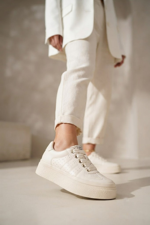 Solmaz BDLZ2011 Bej Kadın Sneaker