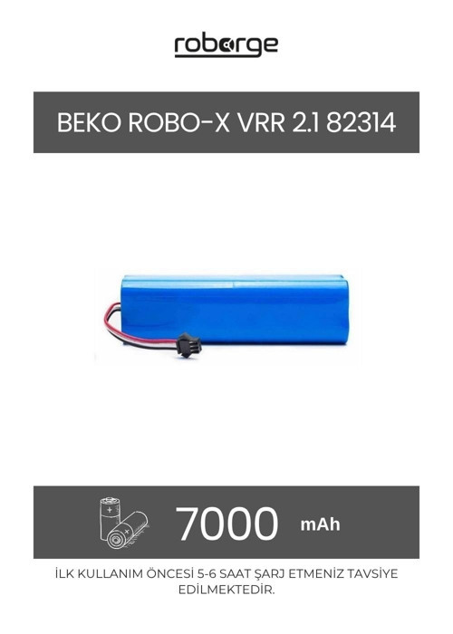 Beko Robo-x Vrr 2.1 82314 Robot Süpürge Uyumlu Batarya 7000 mAh - Muadil Ürün