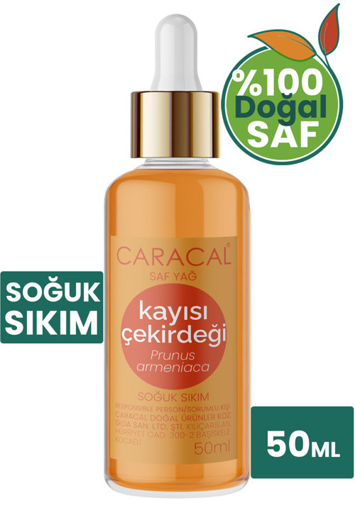 %100 Saf Kayısı Çekirdeği Yağı Soğuk Sıkım Doğal 50 ml
