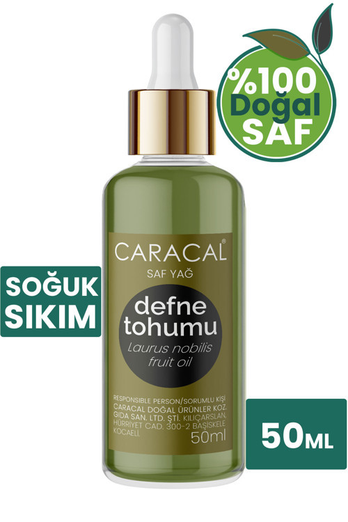 Defne Tohumu Yağı 50ml %100 Doğal Saf Laurus Nobilis Fruit Oil Geleneksel Kaynatma Posasız
