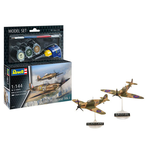 Model Set Uçak Spitfire Mk.Ia Hurricane Mk.I 63771