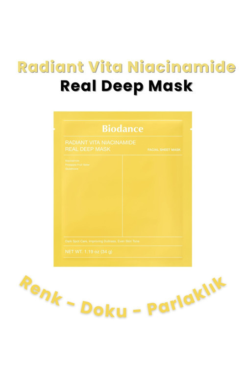 Radiant Vita Niacinamide Real Deep Mask 1Pcs