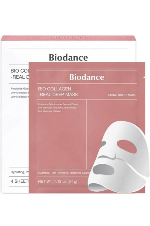 Bıo Collagen Real Deep Mask Nemlendrici 4 Adet(4 Pembe)