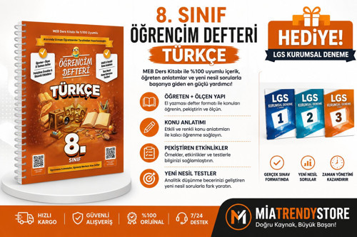MURAT YAYINLARI LGS TÜRKÇE ÖĞRENCİM DEFTERİ-LGS 3'LÜ KURUMSAL DENEME HEDİYELİ!!