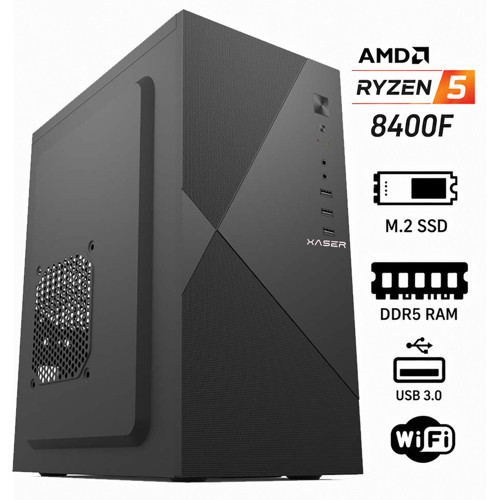 OfficeX100 Ryzen 5 8400F 16GB DDR5 Ram 256GB M.2 SSD GT610 Ekran Kartı Ofis Bilgisayarı