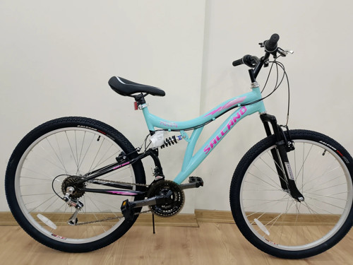 Helen 26 Jant V-Fren Turkuaz Koyu Pembe Pembe Dağ Bisikleti